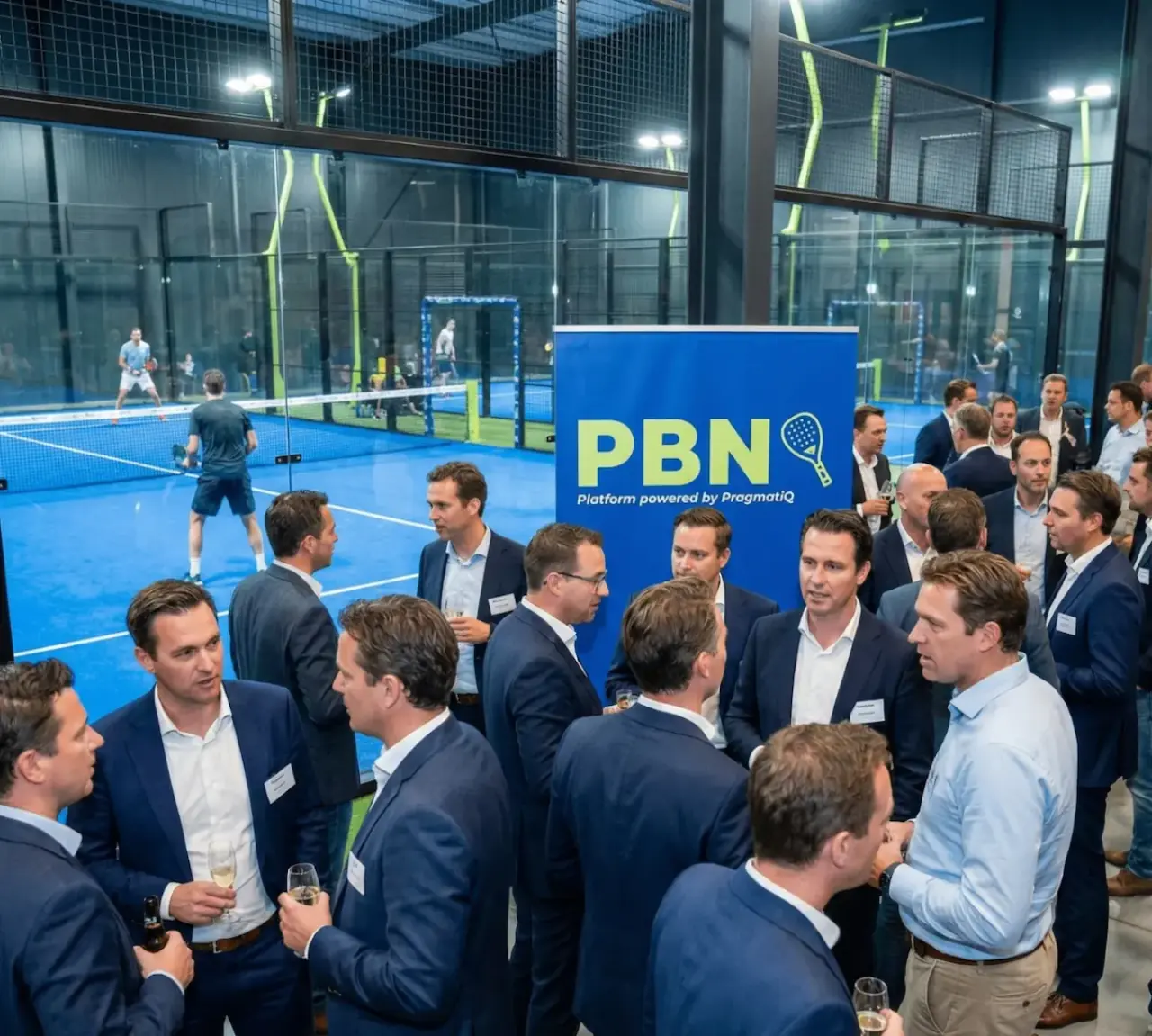 Zakelijk netwerken op de padelbaan